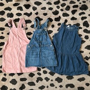 GAP Girls Overall Denim Set Size 5